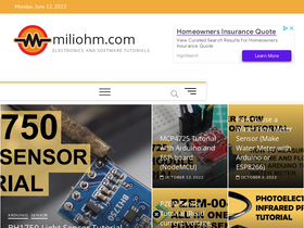 'miliohm.com' screenshot