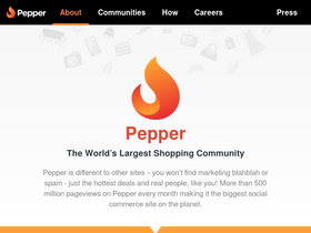 'pepper.com' screenshot