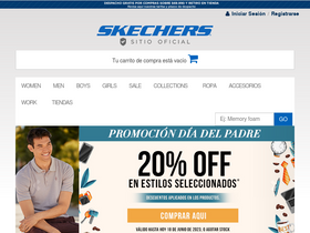 'skechers.cl' screenshot