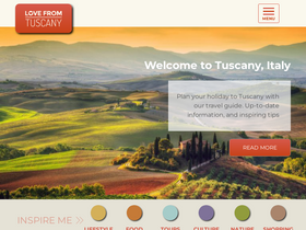 'lovefromtuscany.com' screenshot