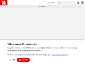 'seher.no' screenshot