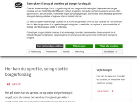 'borgerforslag.dk' screenshot