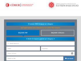 'cimer.gov.tr' screenshot