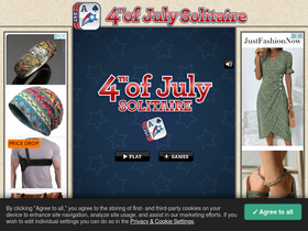 '4thofjulysolitaire.com' screenshot