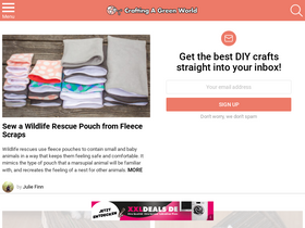 'craftingagreenworld.com' screenshot