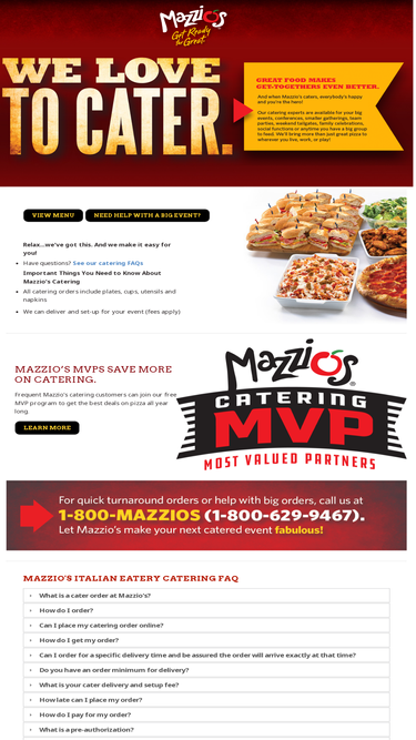 mazzioscatering.com