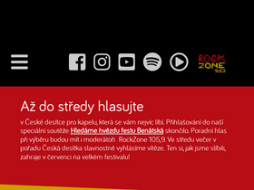 'rockzone.cz' screenshot
