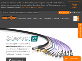 'samtec.com' screenshot