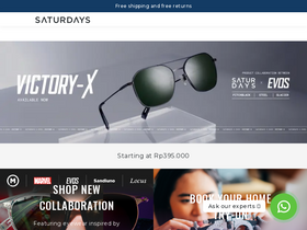'saturdays.com' screenshot