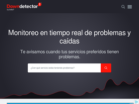 'downdetector.mx' screenshot
