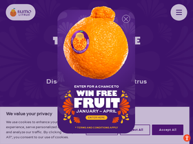 'sumocitrus.com' screenshot
