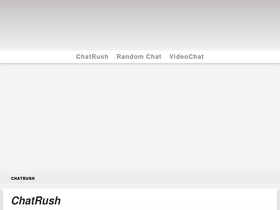 'chatrush.com' screenshot