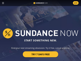 'sundancenow.com' screenshot