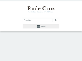 'rudecruz.com' screenshot