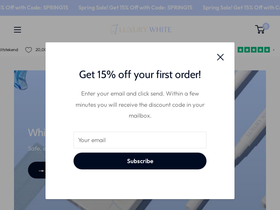luxury-white.com homepage screenshot