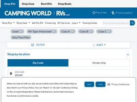 'motorhome.com' screenshot