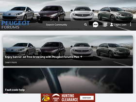'peugeotforums.com' screenshot