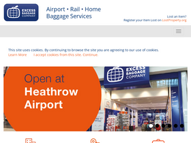 'excess-baggage.com' screenshot