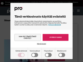 'proliitto.fi' screenshot
