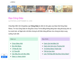 'conggiao.org' screenshot
