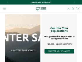 Wild Eye Vision homepage screenshot