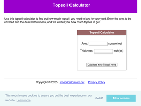 topsoilcalculator.net