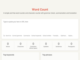 'wordcount.com' screenshot