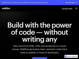 'press-releases.webflow.com' screenshot