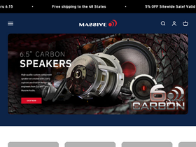 'massiveaudio.com' screenshot