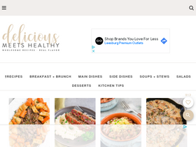 'deliciousmeetshealthy.com' screenshot