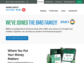 'bankofthewest.com' screenshot