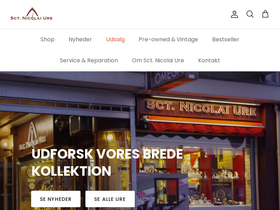 Sct. Nicolai Ure homepage screenshot