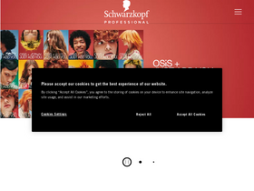 'schwarzkopf-professional.com' screenshot