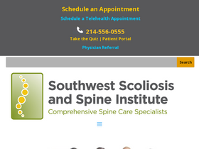 'scoliosisinstitute.com' screenshot
