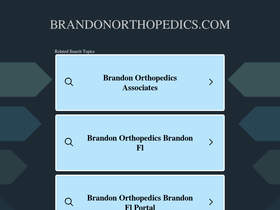 'brandonorthopedics.com' screenshot