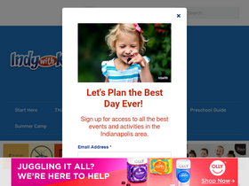 'indywithkids.com' screenshot
