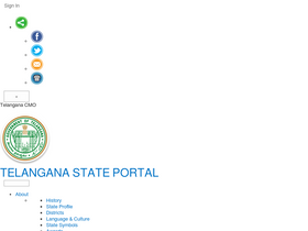 'telangana.gov.in' screenshot