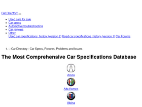 'cars-directory.net' screenshot