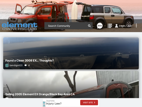 'elementownersclub.com' screenshot