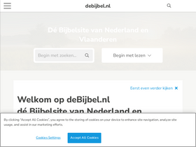 'debijbel.nl' screenshot