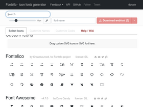 'fontello.com' screenshot