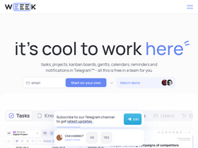 'weeek.net' screenshot