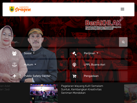 'sragenkab.go.id' screenshot