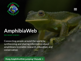 'amphibiaweb.org' screenshot