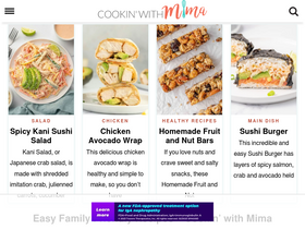 'cookinwithmima.com' screenshot