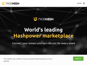 'nicehash.com' screenshot