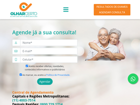 'olharcerto.com.br' screenshot