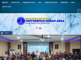 'uma.ac.id' screenshot