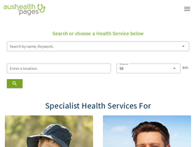 'aushealthpages.com.au' screenshot