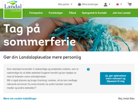 'landal.dk' screenshot